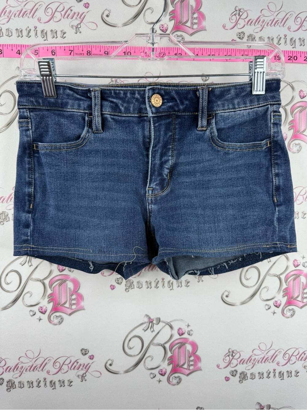 American Eagle Outfitters Dark Blue Denim Jean Shorts